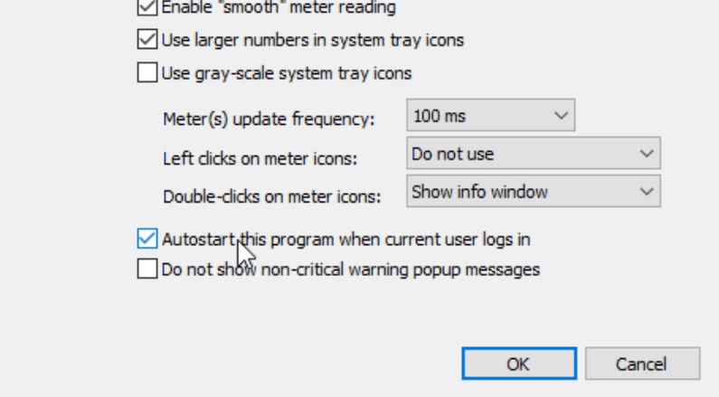 Hacer que Compact Tray Meter se ejecute al iniciar sesión en Windows