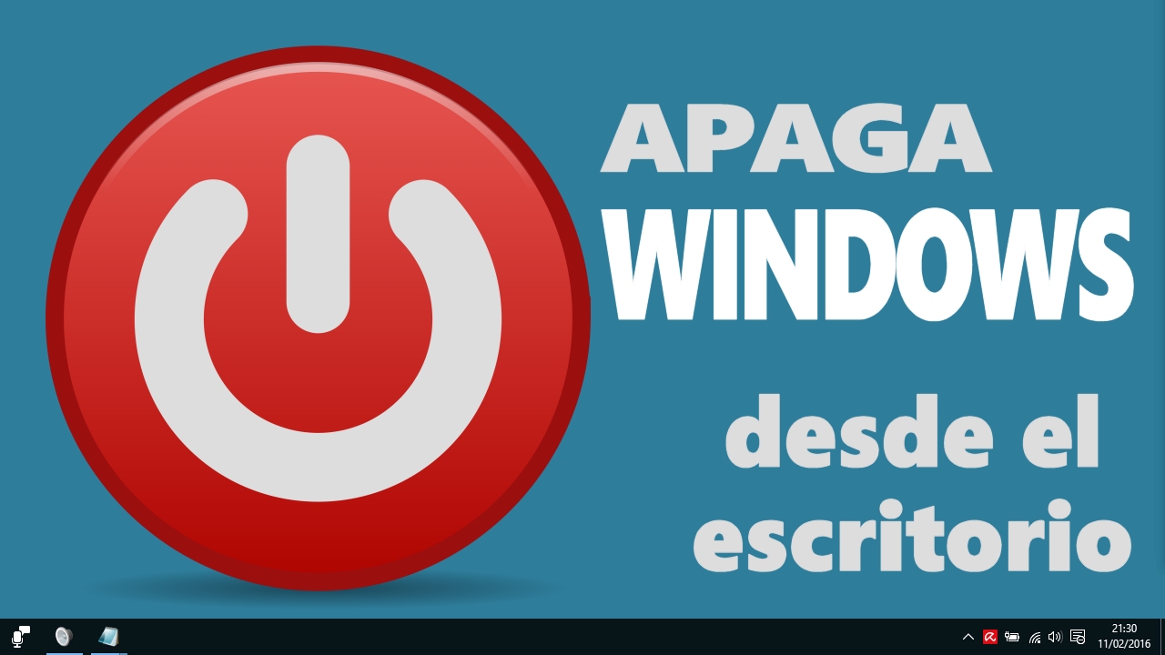 Apaga Windows desde el escritorio