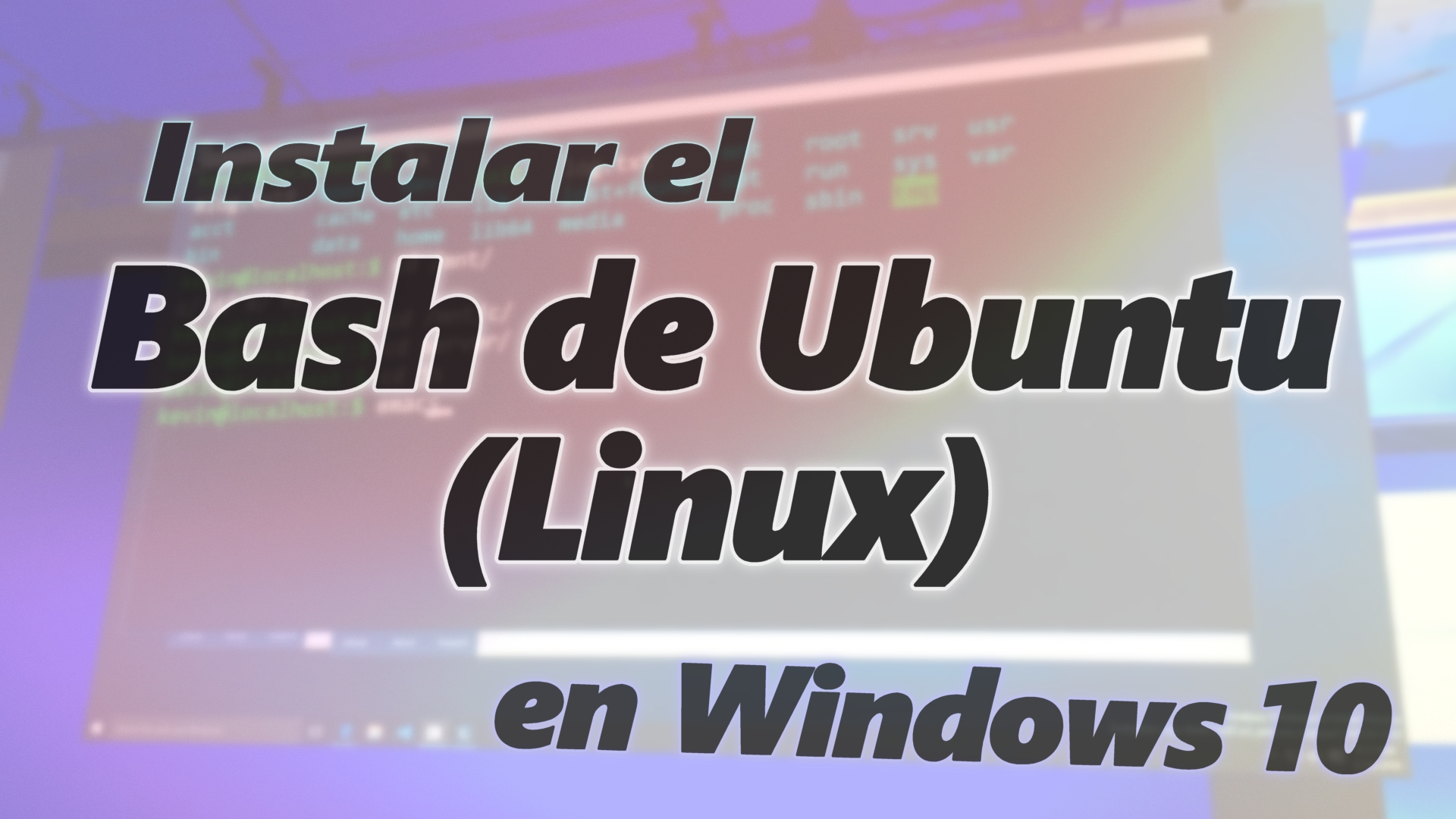 Instalar el Bash de Ubuntu (Linux) en Windows 10